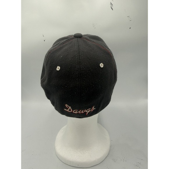 Georgia Bulldogs UGA Football Zephyr Fitted Hat Cap Grey NCAA Size M/L - Picture 4 of 7